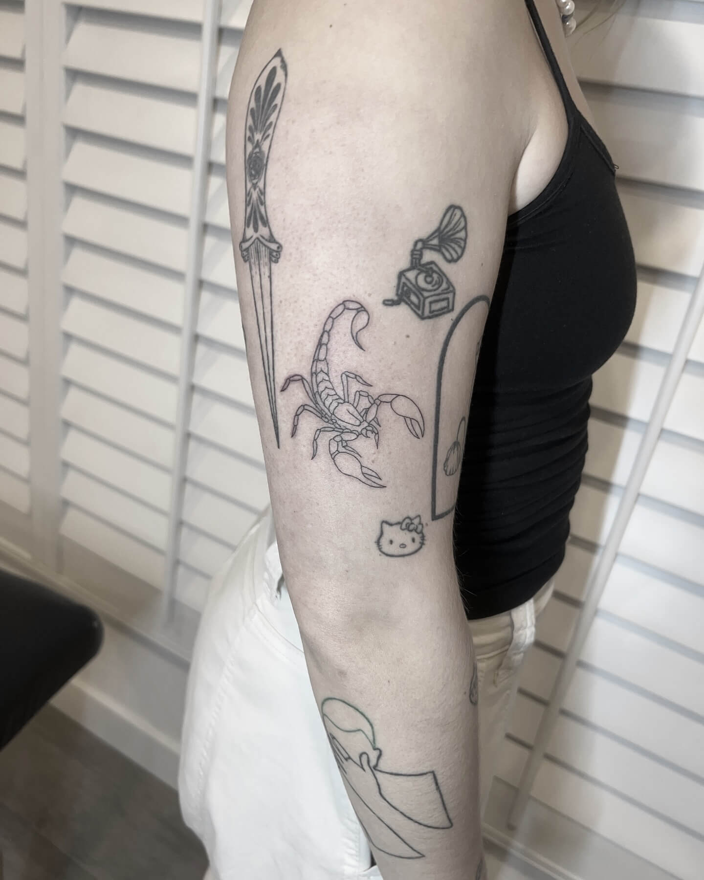 Fine line tattoo by Stephen Carballo