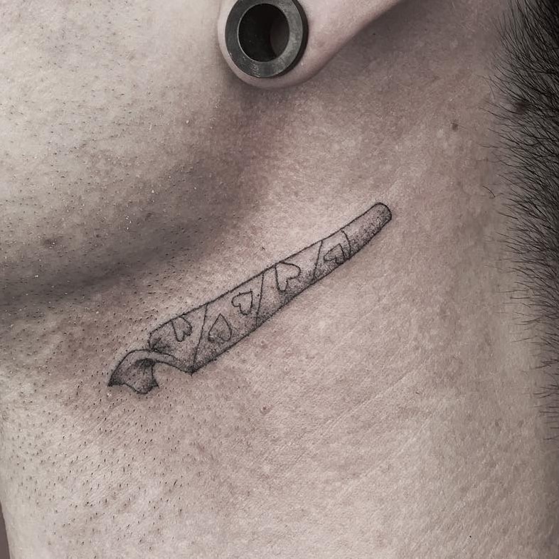 Fine line tattoo by Stephen Carballo, cr