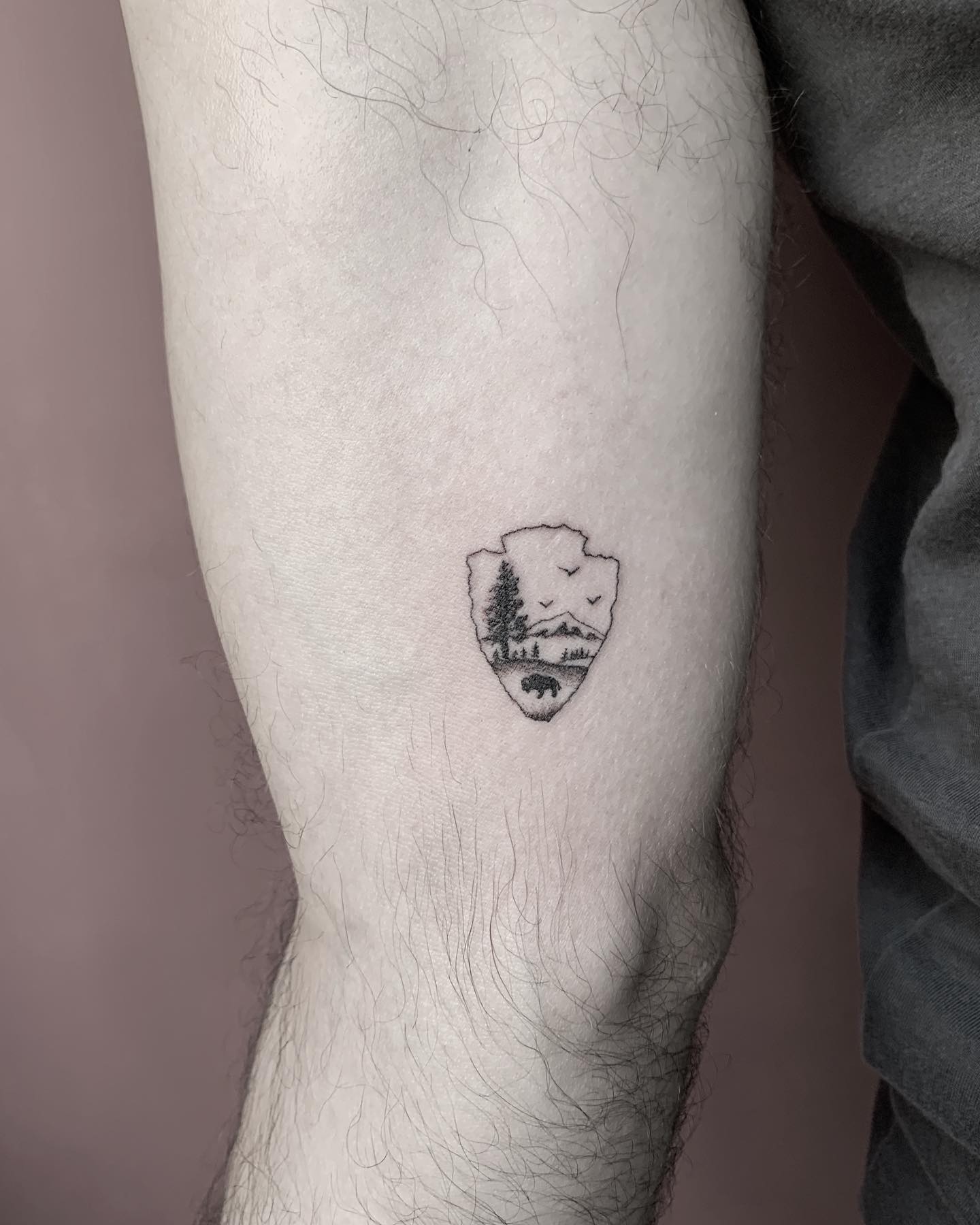 Fine line tattoo by Stephen Carballo